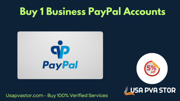 Buy 1 Business PayPal Accounts