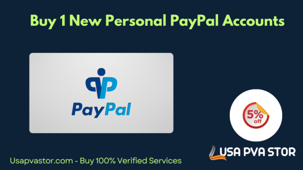 Buy 1 New Personal PayPal Accounts